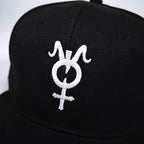 Embroidered Symbol Snapback - Black