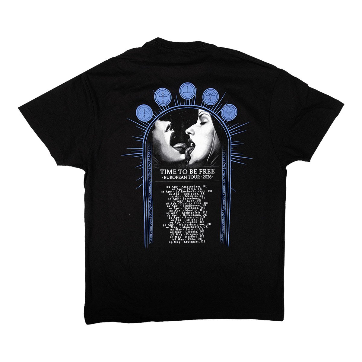 Pink Nun EU Tour 26 Tee - Black