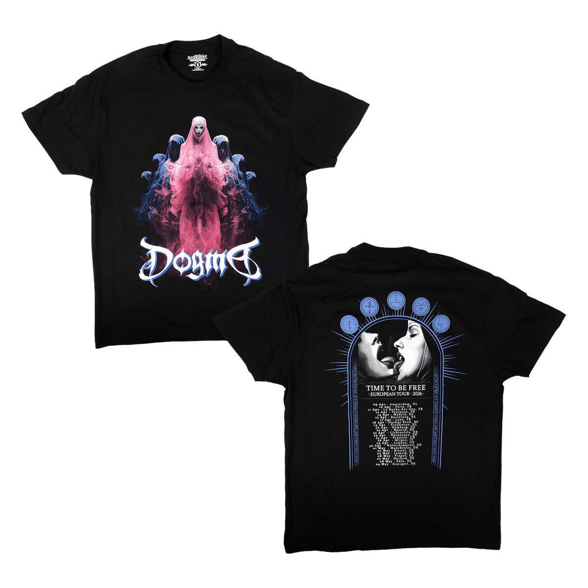 Pink Nun EU Tour 26 Tee - Black