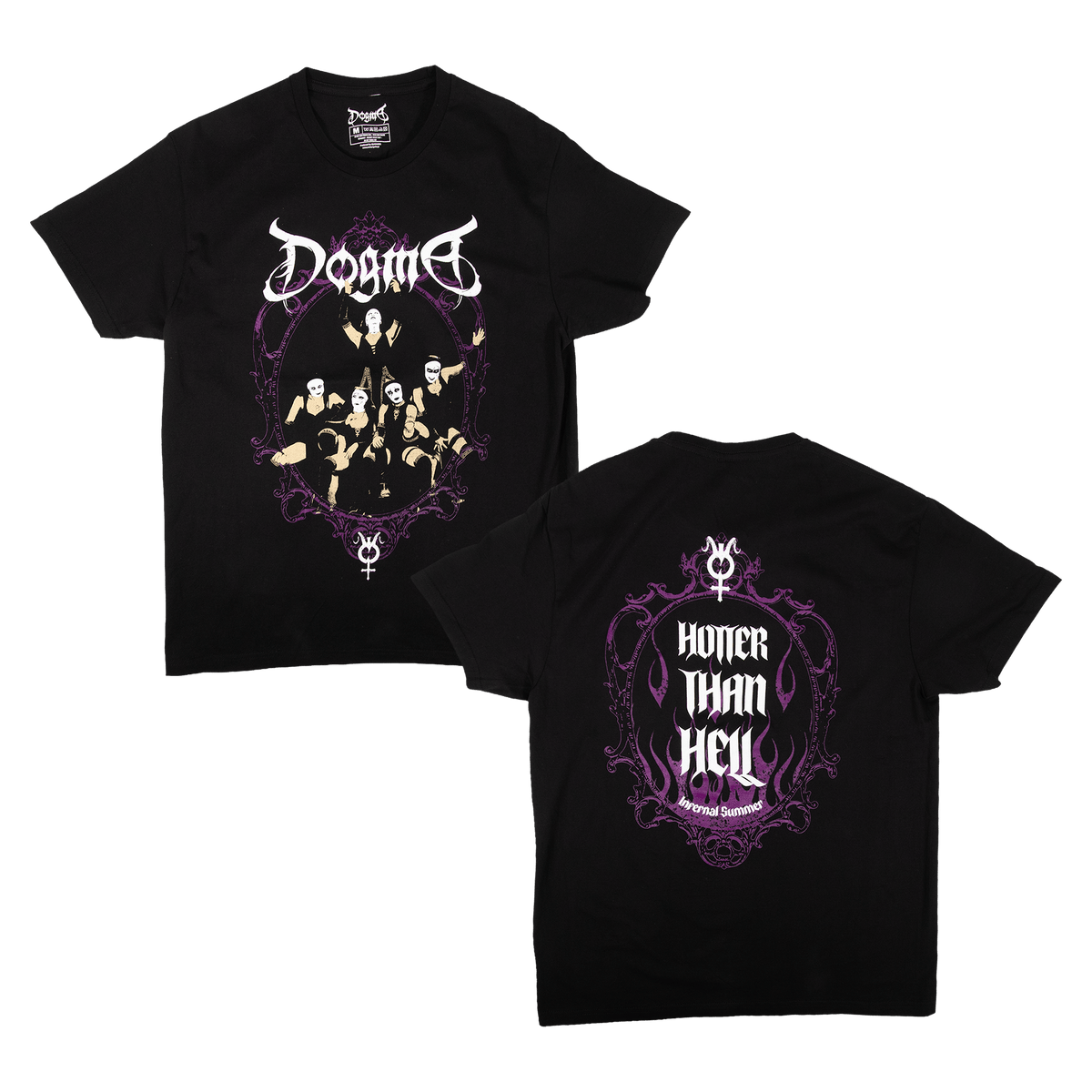 Hotter Than Hell Tee - Purple/Black